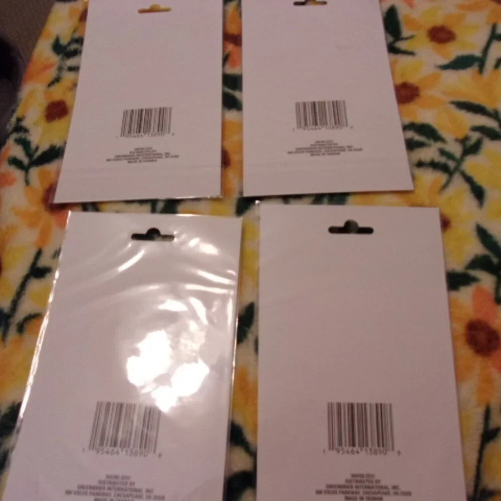 Bundle of 4 Glass Stickers Beach/ocean themed New